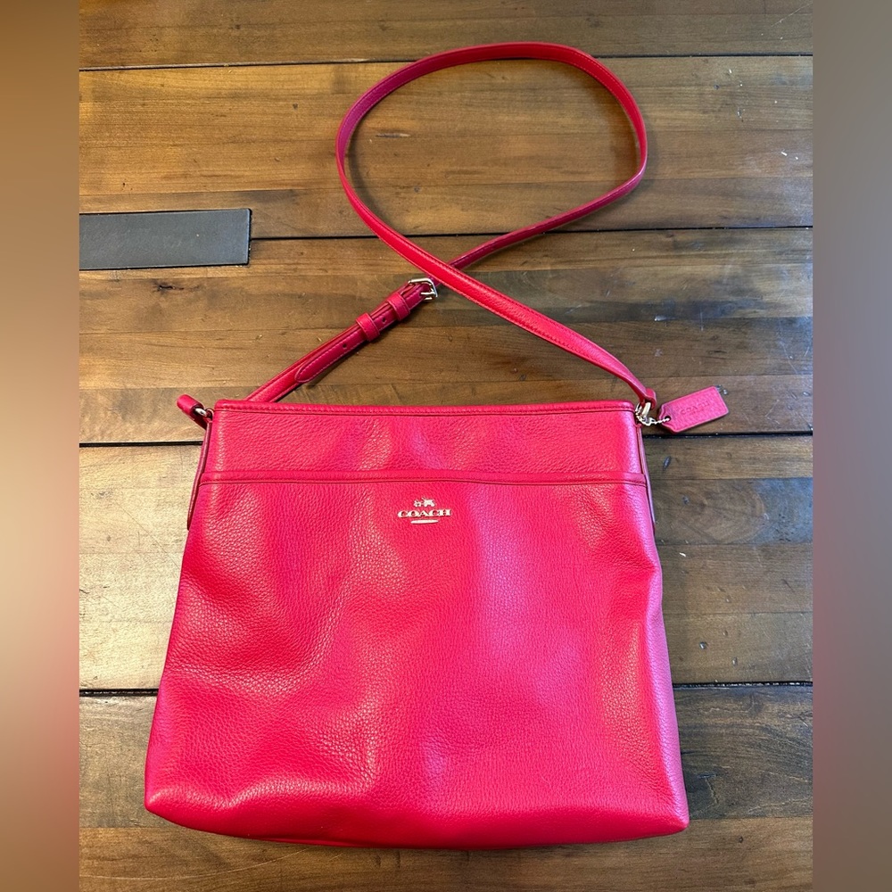 COACH Cherry (and Cheery!) Red Leather Purse